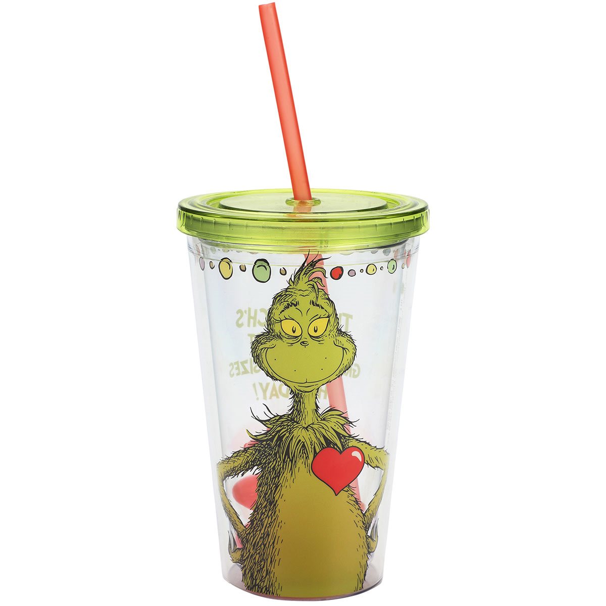 Dr. Seuss The Grinch 16 oz. Acrylic Travel Cup