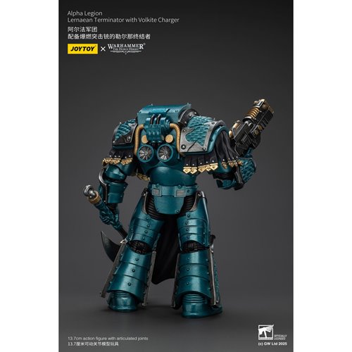 Joy Toy Warhammer The Horus Heresy Alpha Legion Lernaean Terminator with Volkite Charger 1:18 Scale