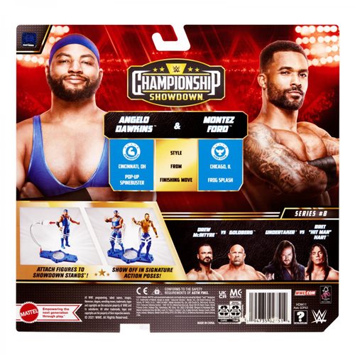 WWE Championship Showdown Series 8 Angelo Dawkins and Montez Ford Action Figure 2-Pack