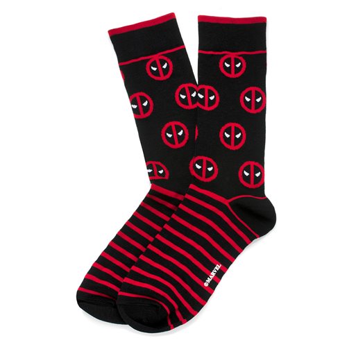 Deadpool Stripe Black Socks