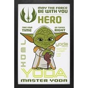 Star Wars: Young Jedi Adv. Yoda Profile Framed Art Print