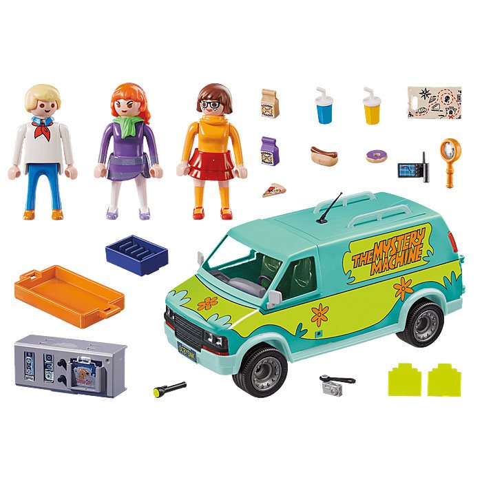 scooby doo action figures and mystery machine