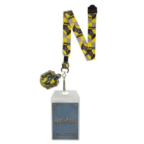 Harry Potter Hufflepuff Lanyard with Badge Holder and Charm
