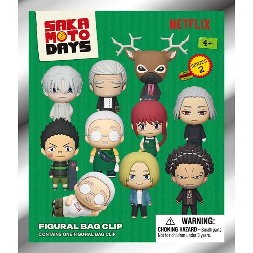 Sakamoto Days Series 2 3D Foam Bag Clip Display Case of 24