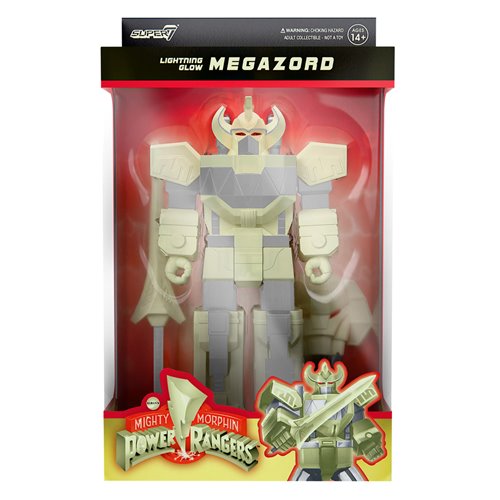 Mighty Morphin Power Rangers Megazord (Lightning Glow) 3 3/4-Inch ReAction Figure