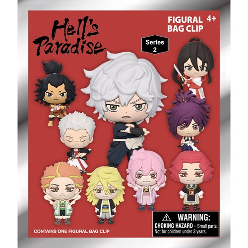Hell's Paradise Series 2 3D Foam Bag Clip Display Case of 24