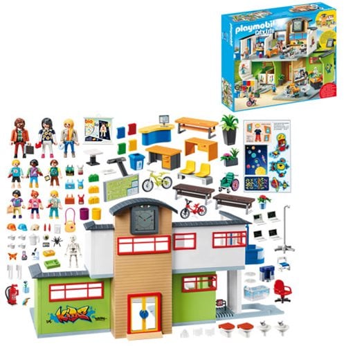 Playmobil 9453 Furnished School Building - Entertainment Earth