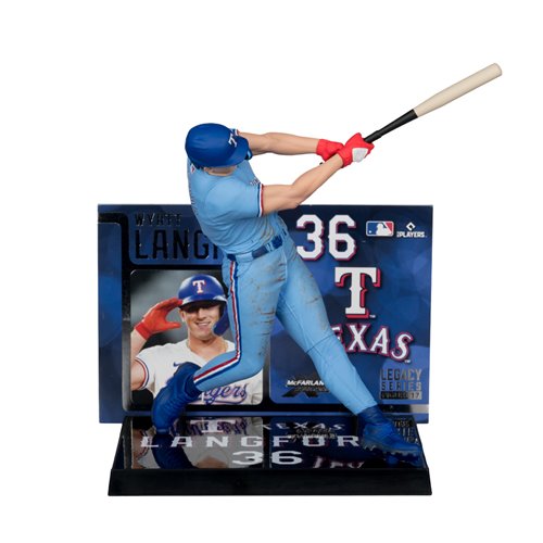 MLB SportsPicks Texas Rangers Wyatt Langford 7-Inch Posed Figure Case of 6