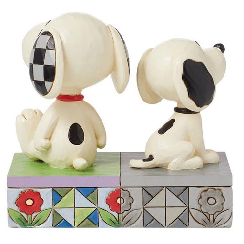 Peanuts 1950s Snoopy and Today's Snoopy By Jim Shore Statue