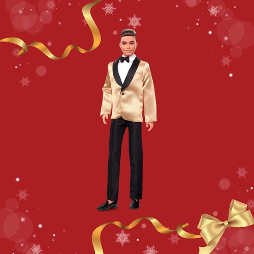 Barbie 2025 Holiday Ken Doll with Light Brown Hair