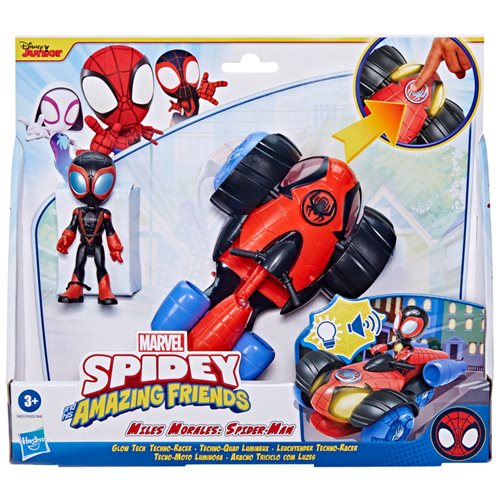 Spidey and Amazing Friends Glow Tech Techno-Racer Vehicle