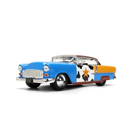 Hollywood Rides Toy Story 1955 Chevrolet Bel Air 1:24 Scale Die-Cast Metal Vehicle with Woody Figure
