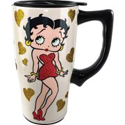 Betty Boop 18 oz. Ceramic Travel Mug with Handle