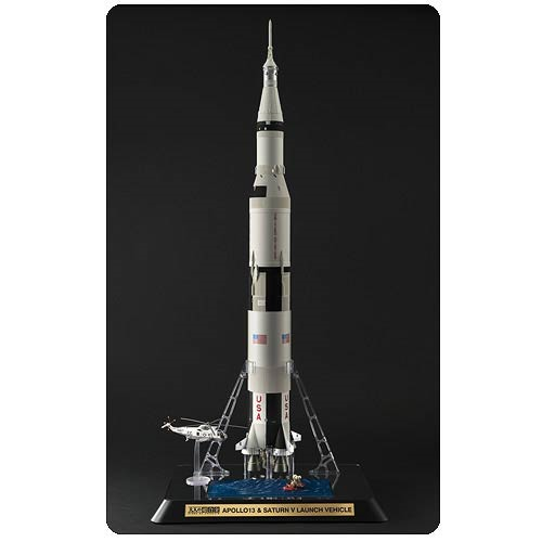 NASA Apollo 13 and Saturn V Launch Vehicle Otona no Chogokin 1:44 Scale Die-Cast Metal Rocket Replica