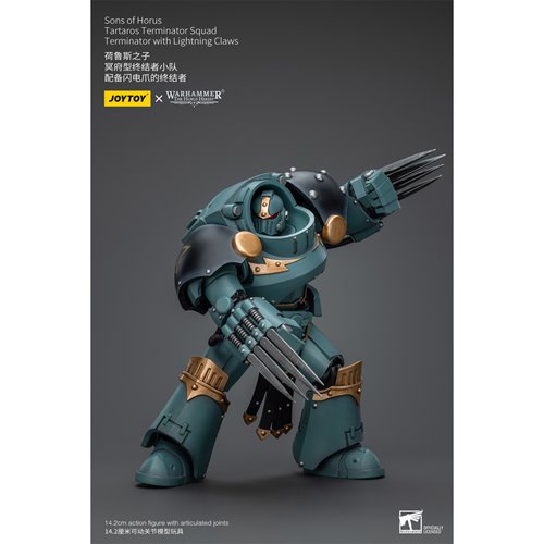 Joy Toy Warhammer 40,000 Sons of Horus Tartaros Squad Terminator with Lightning Claws 1:18 Scale Act