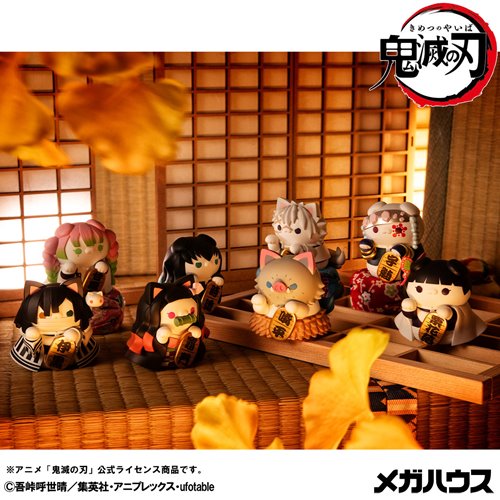Demon Slayer Fortune Cats Ver. 02 Mega Cat Project Mini-Figure Case of 8