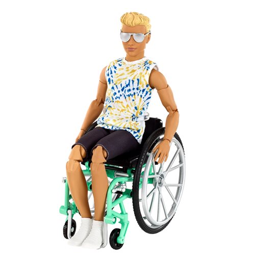 Ken Fashionista Doll #167 with Wheelchair and Tie-Dye Shirt