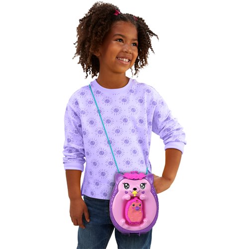 Polly Pocket Hedgehog Mom and Baby Wearable Compact Playset