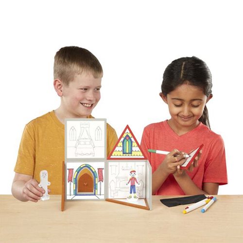 Magnetivity Draw and Build Castle Magnetic Building Play Set