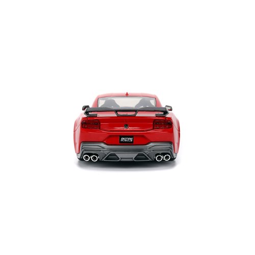 Bigtime Muscle 2024 Ford Mustang Dark Horse Glossy Red 1:24 Scale Die-Cast Metal Vehicle
