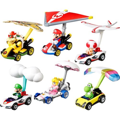 Mario Kart Hot Wheels Gliders Mix 4 2021 Vehicle Case