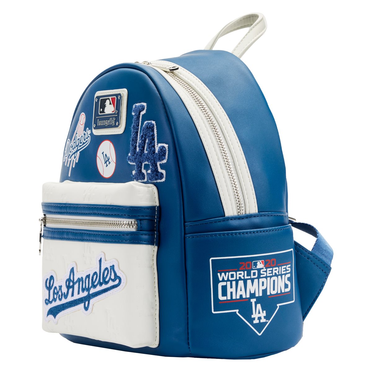 Loungefly+Los+Angeles+LA+Dodgers+Sequin+Mini+Backpack+LE+600 for sale  online