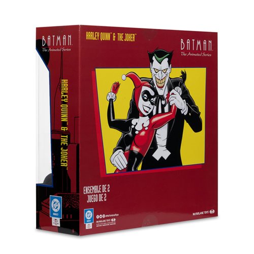 DC Direct Batman Animated Harley Quinn and The Joker Mad Love 6-Inch Action Figure 2-Pack & Comic -