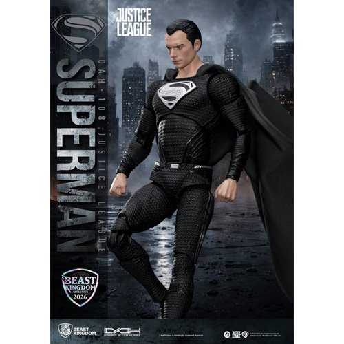 DC Justice League Superman Black Suit DAH-108 Action Figure - Exclusive