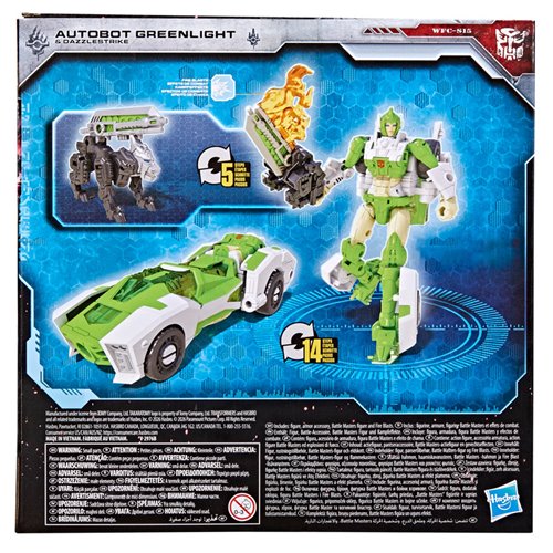 Transformers Generations War for Cybertron: Siege Deluxe Class WFC-S15 Autobot Greenlight with Dazzl