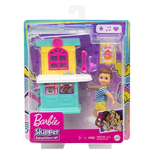 Barbie Skipper Babysitters Inc. Kitchen Boy Storytelling Pack