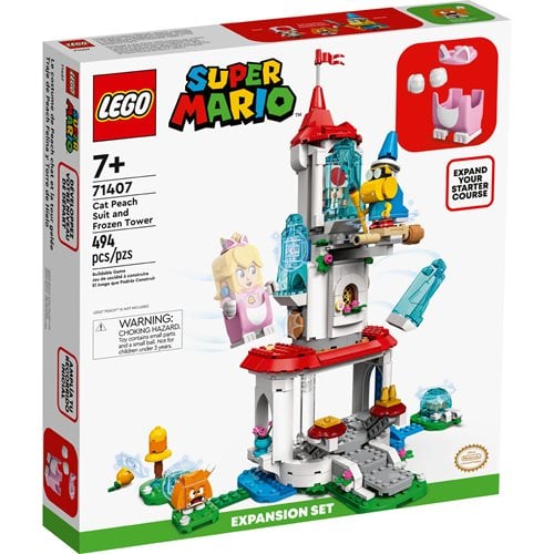 LEGO 71407 Super Mario Cat Peach Suit and Frozen Tower Expansion Set