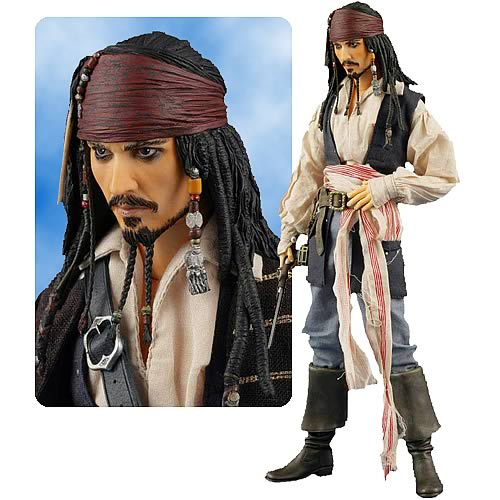 Captain Jack Sparrow 12 Inch Figure Pirates of the Caribbean POTC2 12CJSDMC