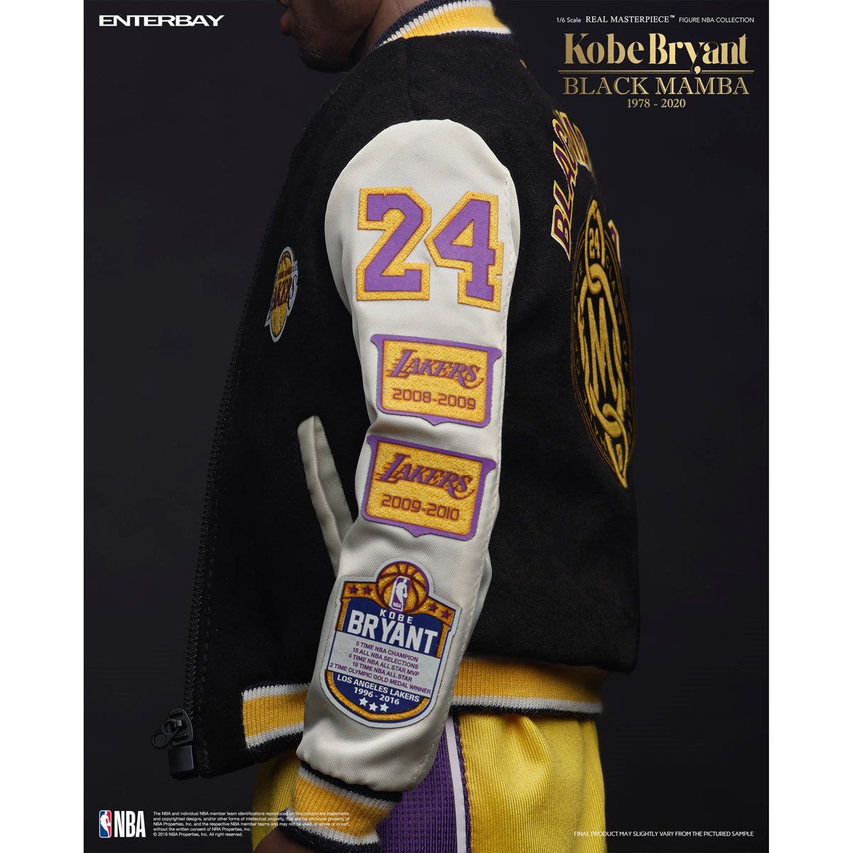 LA Lakers Black Mamba authentic Kobe Bryant NBA jersey, Men's
