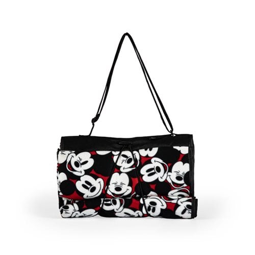 Mickey Mouse Red with Black Tote Outdoor Picnic Blanket