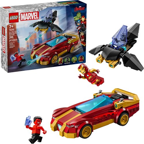 LEGO 76310 Iron Man Car & Black Panther vs. Red Hulk