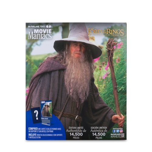Movie Maniacs WB 100 Wave 2 The Lord of the Rings Gandalf the Grey Limited Edition 6-Inch Scale Pose