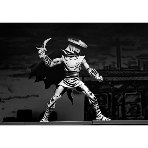 Teenage Mutant Ninja Turtles Mirage Comics Elite Foot Ninja Guard Black & White Variant 7-Inch Scale