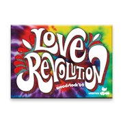 Woodstock Love Revolution Flat Magnet