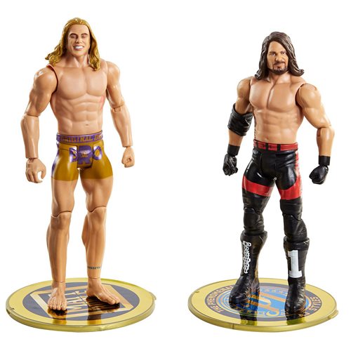 WWE Championship Showdown Series 4 AJ Styles vs Matt Riddle Action Figure 2-Pack, Not Mint