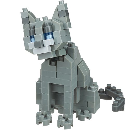 Russian Blue Cat Nanoblock Constructible Figure