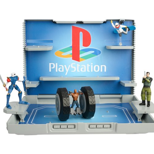 Console Heroes Sony PlayStation Boss Level Diorama Playset