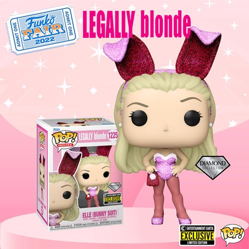 Legally Blonde Elle Woods Bunny Diamond Glitter Funko Pop! Vinyl Figure - Entertainment Earth Exclusive