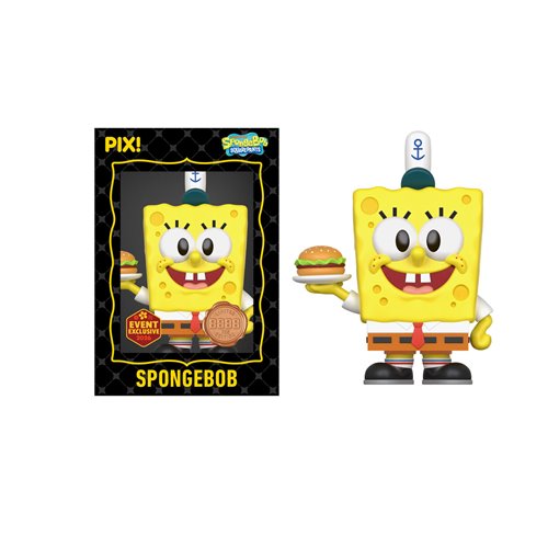 SpongeBob SquarePants with Krabby Patty Pix! Vinyl Figure - 2026 Convention Exclusive