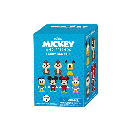 Disney Furry Friends 3D Foam Bag Clip Random 6-Pack