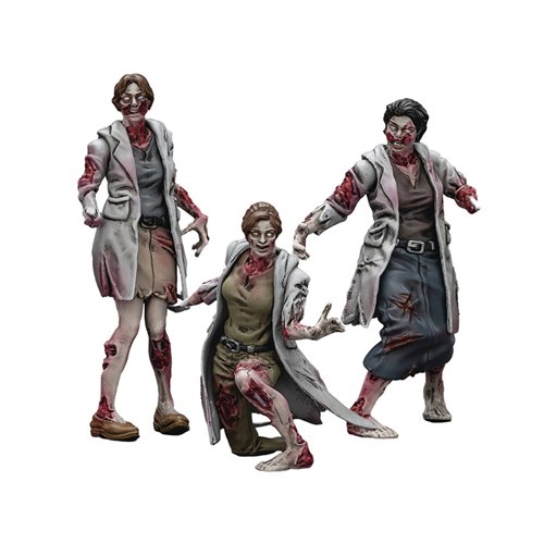 Joy Toy Dark Source Zombie Medics 1:25 Scale Action Figure 3-Pack