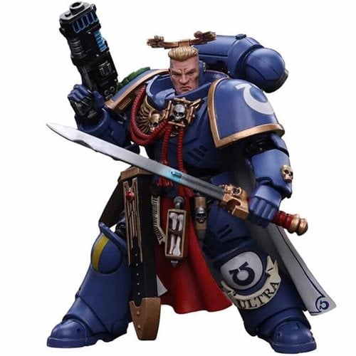 Joy Toy Warhammer 40,000 Ultramarines Primaris Captain with Power Sword and Plasma Pistol 1:18 Scale Action Figure