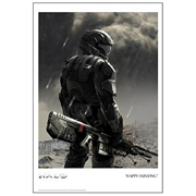 Halo 3: ODST Happy Hunting Paper Giclee Print