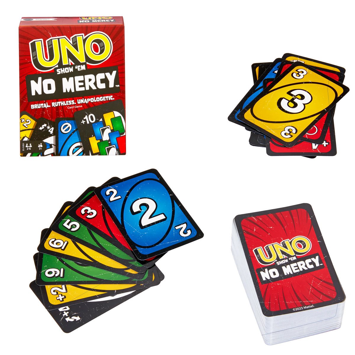 Mattel, Games, Uno No Mercy Card Game New Tik Tok