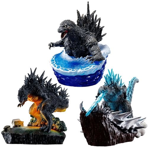 Godzilla -1.0 from 0 to -1 Petitrama EX Statue Set of 3