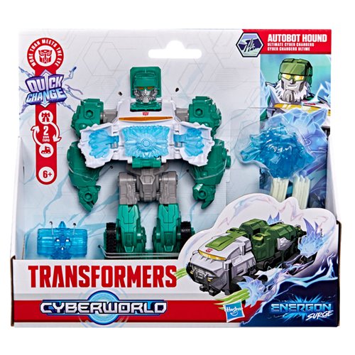Transformers Cyberworld Autobot Hound Ultimate Cyber Changers Energon Surge Action Figure